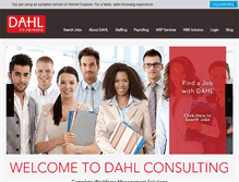 Tablet Screenshot of dahlconsulting.com